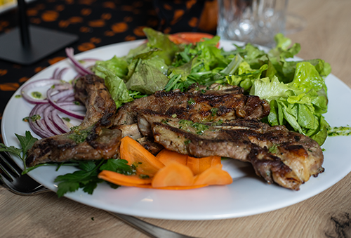 Viandes braisées — Agneau, Porc.